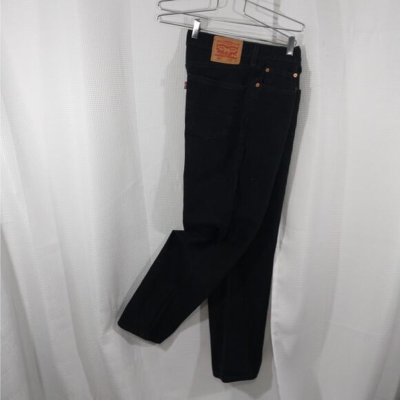 LEVI'S! LEVI STRAUSS & CO.! CLASSIC BLACK DENIM RELAXED JEANS, 550! SZ 32 X 42 - Picture 8 of 13